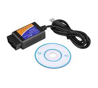 Aramox Herramientas de diagnóstico OBD-II, Interfaz de conexión USB para Coche V1.5, Cable de diagnóstico OBD2, escáner de Interfaz