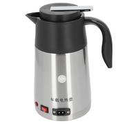 Aramox Hervidor de Agua Eléctrico Portátil de 12V, Caldera de Agua de Calentamiento Rápido de Plástico de Acero Inoxidable de Gran Capacidad para Viajes por Carretera y Viajes Familiares