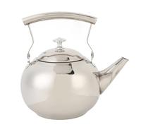 Aramox Hervidor de té de Acero Inoxidable con Silbato y Diseño de Tapa Segura para la Tetera del Hogar, Caldera para Estufa de Gas, Acero Inoxidable (1.0l/1000ml)