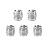 Aramox Insertos Roscados para de Grifo de Cerveza - Tuercas Moleteadas con Rosca de Acero Inoxidable G3/8 para Entusiastas del Bricolaje - Juego de 5 Piezas