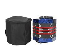 Aramox Instrumento Concertina Acordeón Azul Cielo, Acordeón Concertina Portátil de Madera Maciza y Cuero, 20 Botones con Correa de Mano y Bolsa de Transporte para Adultos Niños Principiantes (BLUE)