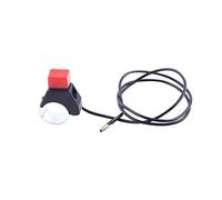 Aramox Interruptor de Apagado de Motocicleta, 63 cm Universal de Seguridad de Motocicleta Parada de Motor Quad Dirt Bike Stop Botón de Interruptor de Apagado Apto para Manillar de 22 mm 49
