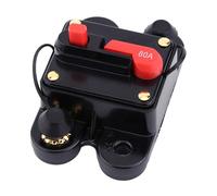 Aramox Interruptor de Circuito, Material de Aleación, Restablecimiento Manual de 20a, Protección contra Sobrecarga para el Solar Marino de Audio de Audio de de Auto de 12 V CC (80A)