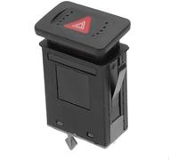 Aramox Interruptor de Luces de Advertencia de Peligro, Interruptor de Botón de Advertencia de Emergencia Compatible con OEM 1999-2005 1J0953235C