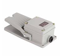 Aramox Interruptor de Pedal con Carcasa de Aluminio, Diseño Antideslizante para Contactos Plateados con Equipos Textiles, Dispositivo de Soldadura