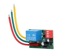 Aramox Interruptor de relé Temporizador Ajustable Relé AC 110 A 220 V Salida de 1 Canal 16 Modos de Retardo 7 A para Ventilador Motor Enfriador Control de Iluminación Uso en Interiores (sin carcasa)