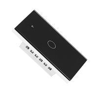 Aramox Interruptor de un Toque Interruptor de Luz Remoto de Vidrio Templado 10A Temporizador de Control de Voz Aplicación que Comparte Voltaje Amplio para Iluminación de Pared del Hogar Dormitorio