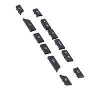 Aramox Interruptor Interior del Automóvil Botón de Interruptor del Automóvil Panel de Control del Automóvil Calentador ABS A C Tapas del Interruptor de Control para 5 Series F07 GT F10