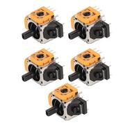 Aramox Joystick Analógico 3D de 5 Uds, Reemplazo de Material ABS para Controlador, Joystick de Fácil Instalación para Usuarios de Gamepad