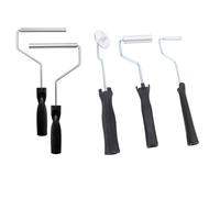 Aramox Juego de 5 Rodillos para Laminado de Fibra de Vidrio, Herramientas de Pala de Burbujas con Cabeza de Aluminio para Moldes, Resina, Proyectos de Compuestos, Reparación de Barcos