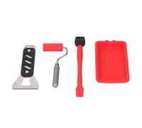 Aramox Juego de Aplicador de Pegamento para Madera, Kit Aplicador de Pegamento de Aleación de Aluminio y Silicona con Bandeja de Cepillo y Embudo, Extensión Precisa de, Diseño Reutilizable, para