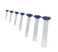 Aramox Juego de Cilindros Medidores de 7 Piezas Cilindro Graduado de Vidrio de Borosilicato de 10 Ml a 1000 Ml Escala Transparente Resistente a ácidos y álcalis para Experimentos de Cocina en el