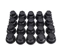 Aramox Juego de Cubiertas para Tuercas de Rueda de 24 Mm, Plástico Negro para S10 Blazer, Protección contra Suciedad y Daños