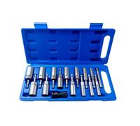 Aramox Juego de Llaves de Vaso con Punta Hexagonal de 15 Piezas, Acero, Herramientas de Broca para Taladros Eléctricos y Destornilladores (16 piezas)