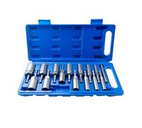 Aramox Juego de Llaves de Vaso con Punta Hexagonal de 15 Piezas, Acero, Herramientas de Broca para Taladros Eléctricos y Destornilladores (15 piezas)