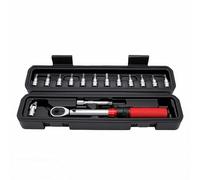 Aramox Juego de Llaves Dinamométricas CRV, Llave Dinamométrica de Doble Escala de Acero de Aleación con ángulo de de 5 Grados, Pequeño Kit de Herramientas para Mantenimiento de Bicicletas, (Kit