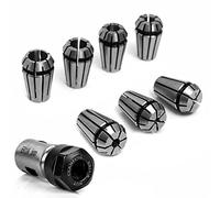 Aramox Juego de Pinzas de Resorte ER11, Soporte de Eje de Motor de Acero con Pinzas de 1 a 7 Mm y Diseño de Liberación Automática de 5 Mm para Grabado, Fresado y Perforación en Motores 775 795 885 895