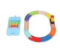 Aramox Juego de Pistas de Madera con Amplia Compatibilidad y Materiales, Mejora Las Capacidades Cognitivas y Promueve Las Habilidades Prácticas, Juguete Ideal para Que los Niños