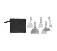 Aramox Juego de Raspadores de Masilla de Acero Inoxidable, 5 Piezas, 2 Pulgadas, 3 Pulgadas, 4, 5, 6, para Reparación de Paneles de Yeso, Eliminación de Papel Tapiz, Limpieza de Lechada de Yeso,