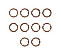 Aramox Junta de Silenciador de Escape, 10 Piezas de Junta de Aplastamiento de Escape de Aluminio para XR50 CRF50 Chinese Pit Dirt Bike ATV