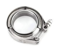 Aramox Kit de Abrazadera de Escape, 2.25 Pulgadas Turbo Tubo de Escape Tubo de Acero Inoxidable Abrazadera de Banda En V Kit de Brida 2 piezas