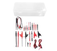 Aramox Kit de Cable de la Sonda de Prueba Multímetro de 25 Piezas, CAT de Baja Resistencia III 1000V con y Tweezer para Pruebas Eléctricas Digitales