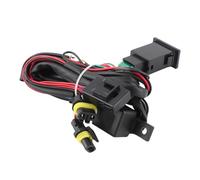 Aramox Kit de Cableado del Interruptor de la Luz Antiniebla, 12V 40A Universal Car LED Luz Antiniebla Interruptor de Encendido/apagado Kit de relé de Fusibles del Arnés de Cableado