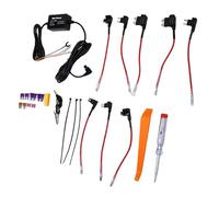 Aramox Kit de Cableado Directo para Cámara de Tablero, USB Tipo C Acc 12V-28V a 5V 2.5A Cable de Alimentación con Protección de Bajo Voltaje 10.5ft Kit de Fusible para Modo