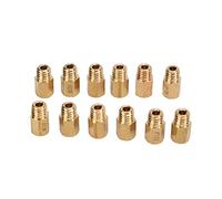 Aramox Kit de Chorro Principal de Carburador, 12 Piezas/Juego de Boquilla Principal de Carburador de Chorro Principal de Latón Tipo Hexagonal de Repuesto para VM TM TMX 210-320