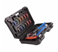 Aramox Kit de Engarzadora de Manguera de Aire Acondicionado, Aleación de Aluminio, Herramienta Manual con 7 Troqueles para Reparación de Aire Acondicionado, Ideal para Mecánicos de Bricolaje