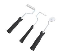 Aramox Kit de Herramientas de Rodillo de Fibra de Vidrio de 3 Piezas con Paleta de Burbujas, Construcción de Acero Aleado y ABS, para Laminado con Resina y Proyectos compuestos.
