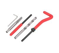 Aramox Kit de Inserción de Reparación de Roscas Kit de Grifo HSS M10 con Inserciones de Acero Inoxidable y Broca para Roscas Dañadas, Restaura Desgastadas, Ajuste Preciso, para Uso en Taller de (M10