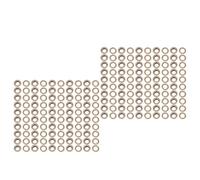 Aramox Kit de Latón, Ojal de Metal de Primera Calidad con Herramienta Instaladora para Telas y Cueros, 100 Juegos de 18 Mm de Diámetro para Proyectos Profesionales (Bronce)