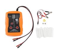 Aramox Kit de Limpieza de Probador de Inyectores de, Herramienta de Prueba de Inyectores de Doble Canal ABS, 12 V con 8 Adaptadores, 4 Modos de Pulso para Diagnóstico de Gasolina Fuera del Motor en