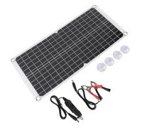 Aramox Kit de Panel Solar Monocristalino de 17 W, 18 V, 0,94 A, Panel de Batería Solar de Ahorro de Energía para Camping, Coche, Marino