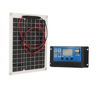 Aramox Kit de Paneles Solares 15W DC 12V 24V Alta Eficiencia con Controlador 50A Ideal para Actividades Al Aire Libre y Acampar