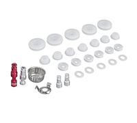 Aramox Kit de Reemplazo de Sello de Válvula de Flotador de Olla a Presión, Juego de Juntas de Válvula de Flotador de Silicona Universal, 28 Piezas, Diseño Antiobstrucción, sin Instalación de