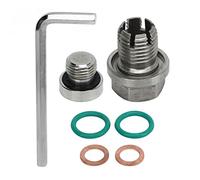 Aramox Kit de Reparación de Roscas de Cárter de Aceite Autorroscantes, Tapón de Drenaje de Piggyback de Gran Tamaño Kits de Reparación de Roscas de Cárter de Aceite Autorroscantes (M12.1-1.5x15mm)