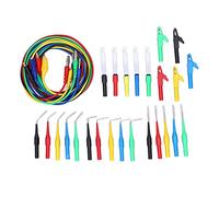 Aramox Kit de Sonda Trasera de 30 Piezas Juego de Sonda Trasera de 4 Mm para Pruebas Eléctricas Medición de Circuito de Osciloscopio Multímetro