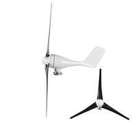 Aramox Kit Generador de Turbinas Eólicas 100W Aerogenerador de Aleación y Plástico con Controlador 3 12V 24V 48V para Barcos Cabinas Terrazas y Carga de Casas Móviles (48V)