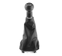 Aramox Knob Gaiter, kit de marco de arranque de Gaiter de palo de palanca de cambios de marcha de 6 marchas para automóvil para MK4 1998-2007 Perilla de cuero sintético y plástico