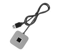 Aramox Lector de Huellas Digitales USB, Escáner de Huellas Digitales para PC Compatible con W 10/11, Reconocimiento Táctil de 360°, Inicio de Sesión Rápido en 0.3s, USB 3.0 y Tipo-C, (Silver)