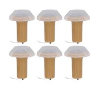 Aramox LED Cork Bottle Light, Solar Bottle String Lights with Plastic Cork & Auto Sensor for Christmas Wedding Party Home Decoration 6Pcs 2.49ft (Note: Since the Original Text