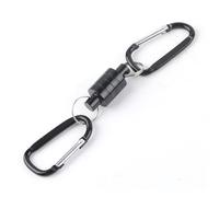 Aramox Liberación de Red Magnética Llavero Magnético de Acero Inoxidable Hebilla Doble de Liberación Rápida Soporte de Carga de 3,5 Kg para Red de Pesca con Mosca Paquete de Chaleco