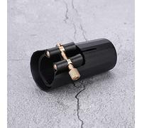 Aramox Ligadura de Cuero para Clarinete con Tapa, Accesorio de Boquilla de Plástico PU para un Mejor Sonido y Protección, Compatible con Clarinete de Baquelita Bb para Estudiantes y Profesionales