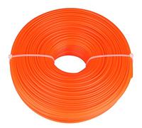 Aramox Línea de Recorte, Cable de cordón Redondo de Nylon Recortado de Gasolina de 2,4 mm de Alta Resistencia para cortacésped (50 m, 100 m, 120 m)(120m)