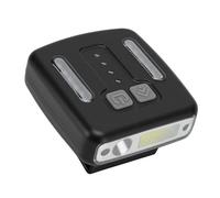 Aramox Linterna Frontal Recargable con Sensor de Movimiento, 400 Lm, Superbrillante, 6 Niveles, Tipo Dividido, Resistente Al Agua, con XPG COB, Luz Blanca, Roja y, para Pesca Al Aire,