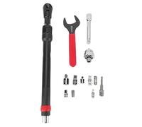 Aramox Llave de Extensión Acodada de 1/2" para Taladro Eléctrico con Adaptadores de 3/8" Extensor de Trinquete de Impacto de Acero de Aleación para Espacios Reducidos Relación de Reducción 66:1