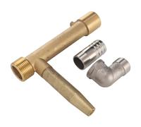 Aramox Llave de Válvula de Acoplamiento Rápido Llave de Válvula de Entrada de Agua de Latón Rosca Macho G1 Diseño de Enchufe Rápido Control Preciso para Riego por Aspersión de Jardín Granja Uso en