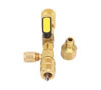 Aramox Llave Para Quitar Obus En Aire Acondicionado AC Valve Remover Refrigerant Valve Changer Herramientas Universales de Reparación de Línea de Aire Acondicionado con Adaptador 1/4SAE 5/16SAE para
